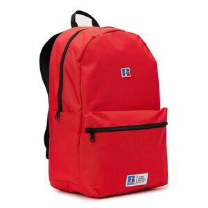Russell Athletic Red Backpack With Front Pocket Padded Straps & Durable Zipper